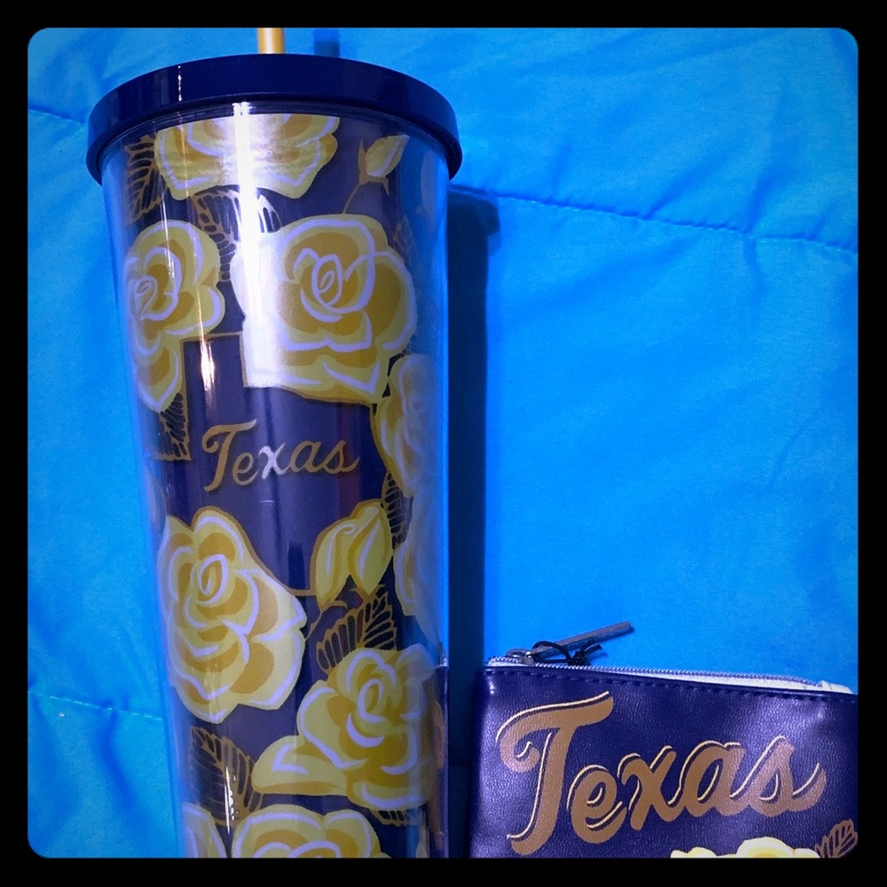 Starbucks Venti Yellow Rose Texas Tumbler